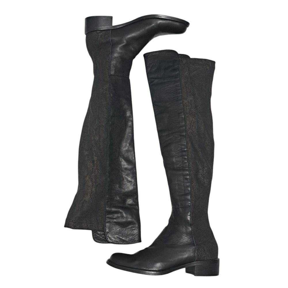 Sesto Meucci Black Over the Knee Boots with Sleek Design
